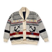 PAGELO パジェロ 裏地付き ニット マリン ジャケット コート サイズ LL /メンズ/トグルボタン/アンジェロ