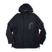 CASTELBAJAC +2 NATURE カステルバジャック 刺繍入り フード 比翼 ジャケット 4 /ダークグレー/メンズ/マウンテンパーカー