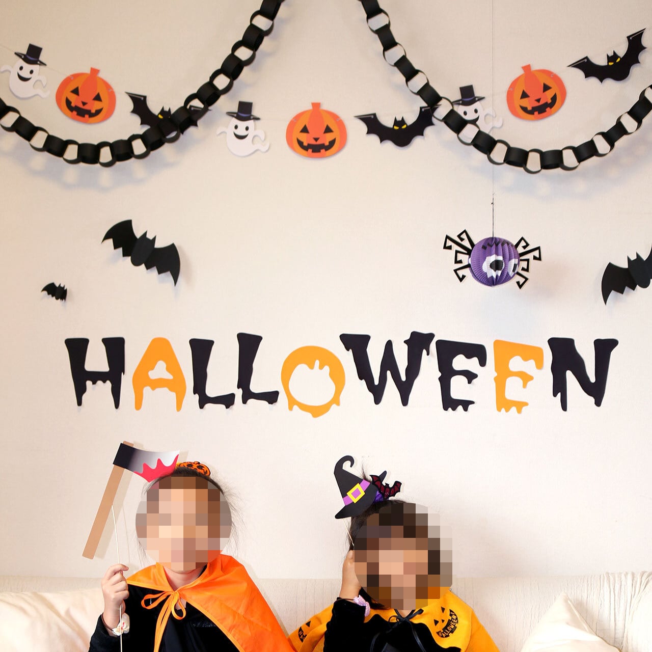 セット売り】ハロウィンガーランド壁面ハンドメイド飾りハンドメイド