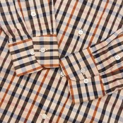 DAKS ダックス チェック 長袖シャツ M/マルチ メンズ
