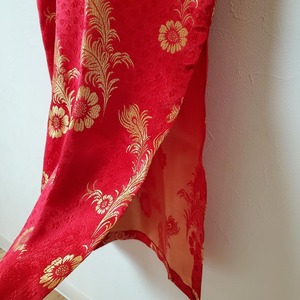 【USED】チャイ　ナドレス　ロングワンピース　チャイナ　