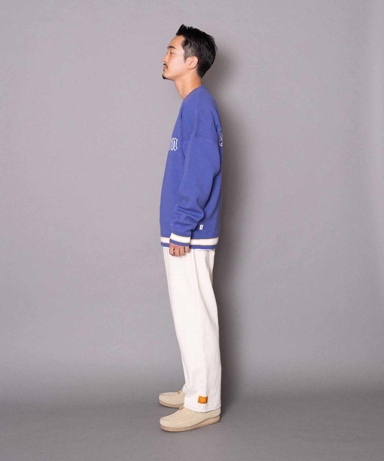 【#Re:room】＃RE:ROOM NEW YORK LOGO BIG CREW KNIT［REK106］