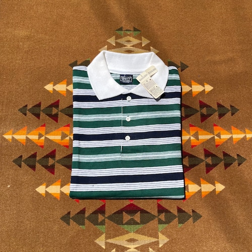 Deadstock "GANT" Rugby Border Polo/ Made in USA/L