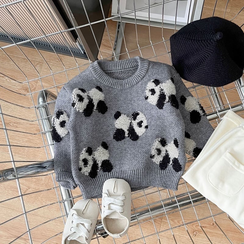 BABY】可愛いパンダニットセーター | Betty