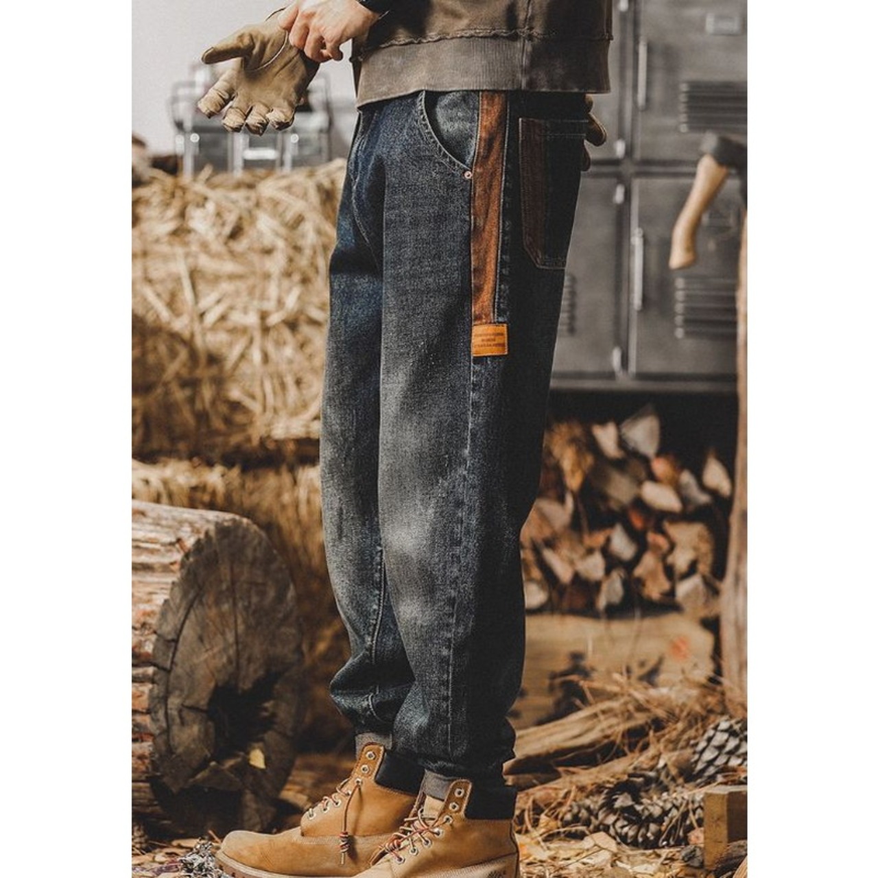 Work Pants Straight Denim ◇H0793