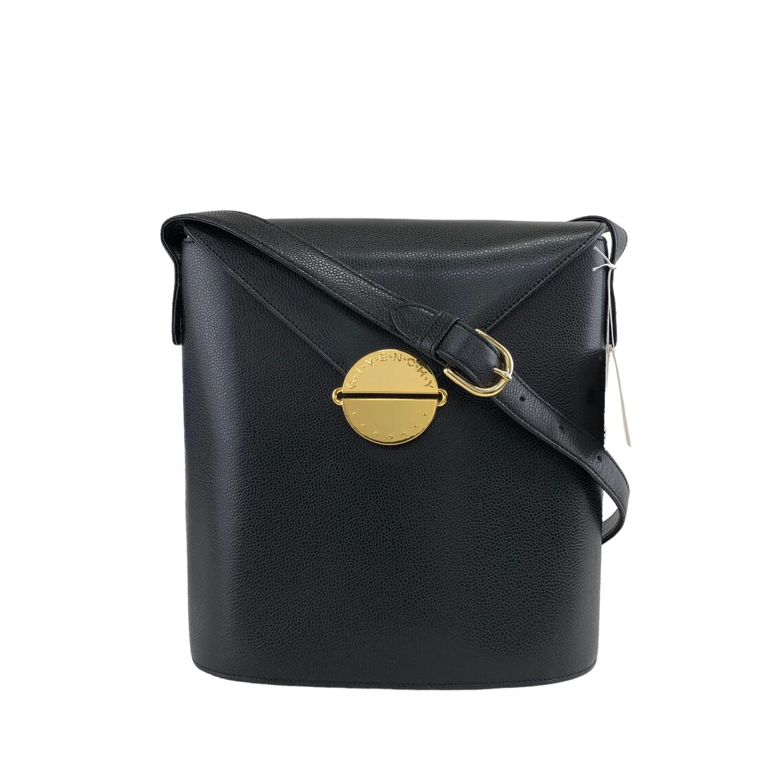 GIVENCHY ジバンシィ ショルダーバッグ ブラック ロゴ レザー vintage 