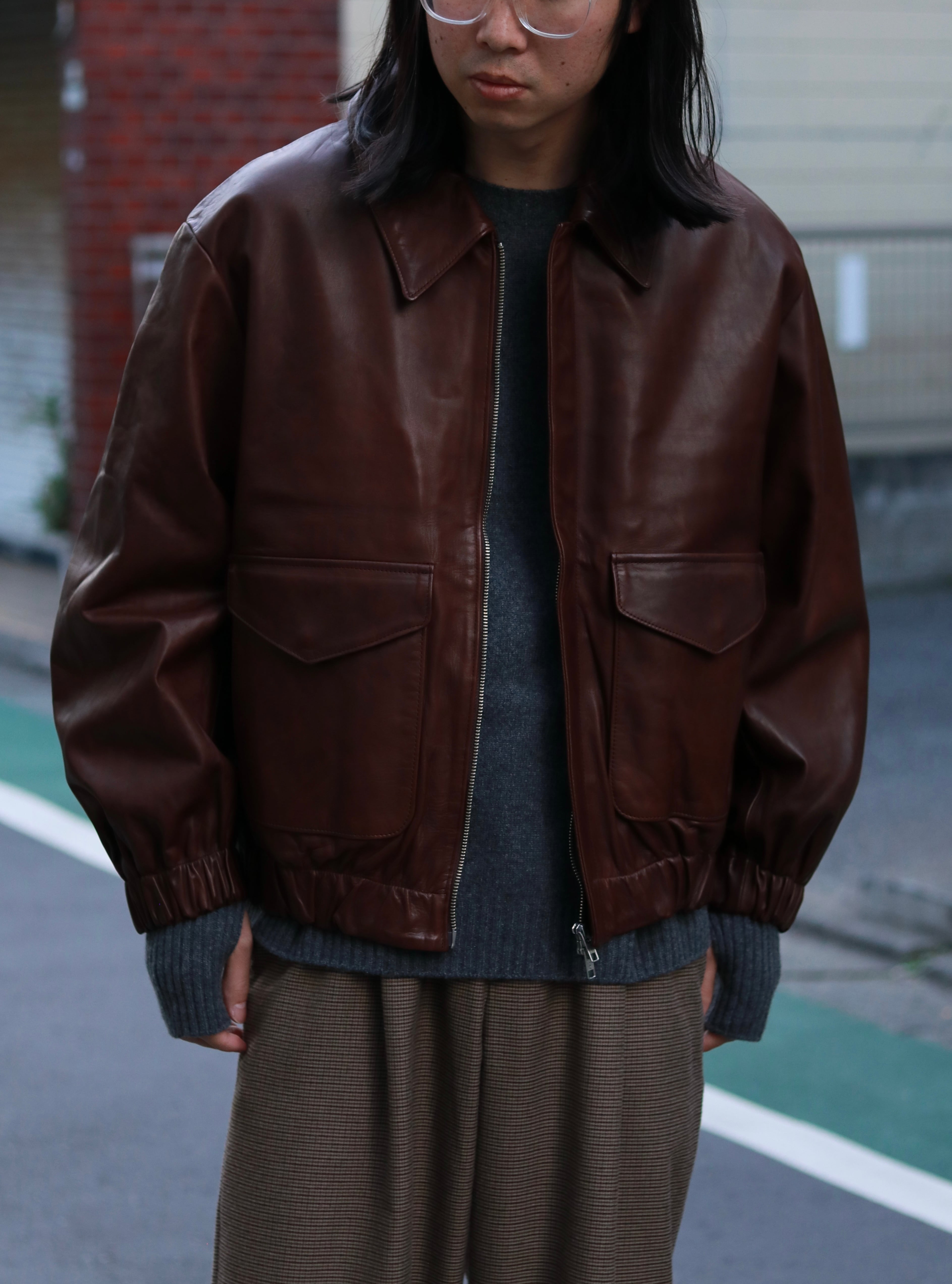 superNova. Leather flight jacket - Horsehide/Brown | novastore