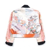【BJK-L014】再構築リバーシブル着物ボンバー KIMONO REVERSIBLE BOMBER JACKET