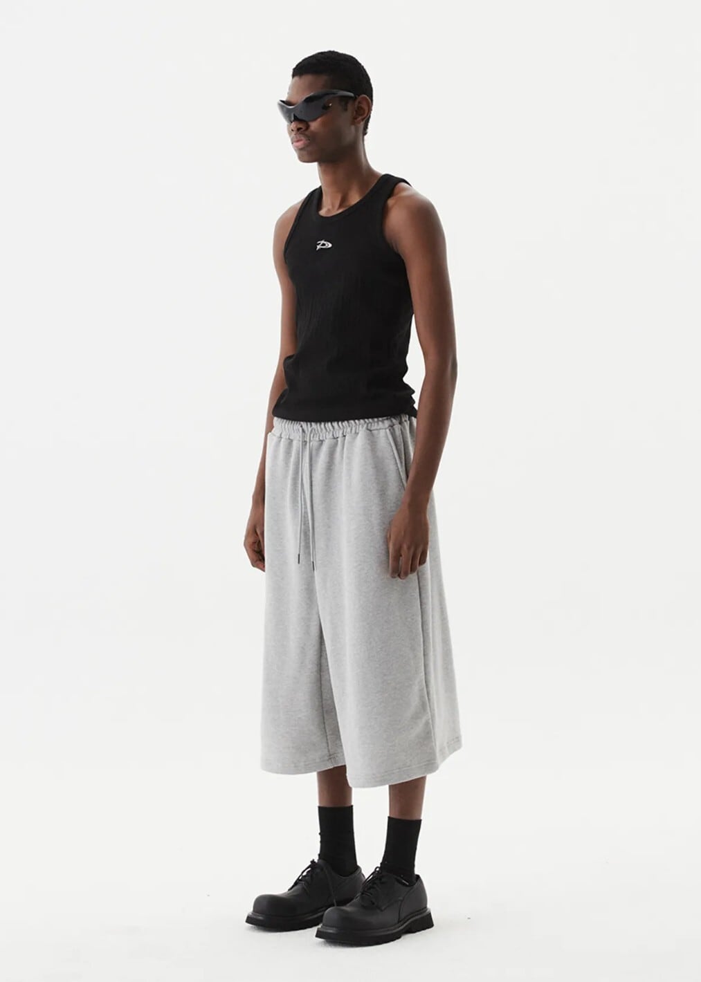 aespa rich man popup MD pants パンツ ジゼル ☆aespa ジゼル 着用！！【DNSR】Crucial Baggy Bermuda Sweat Pants