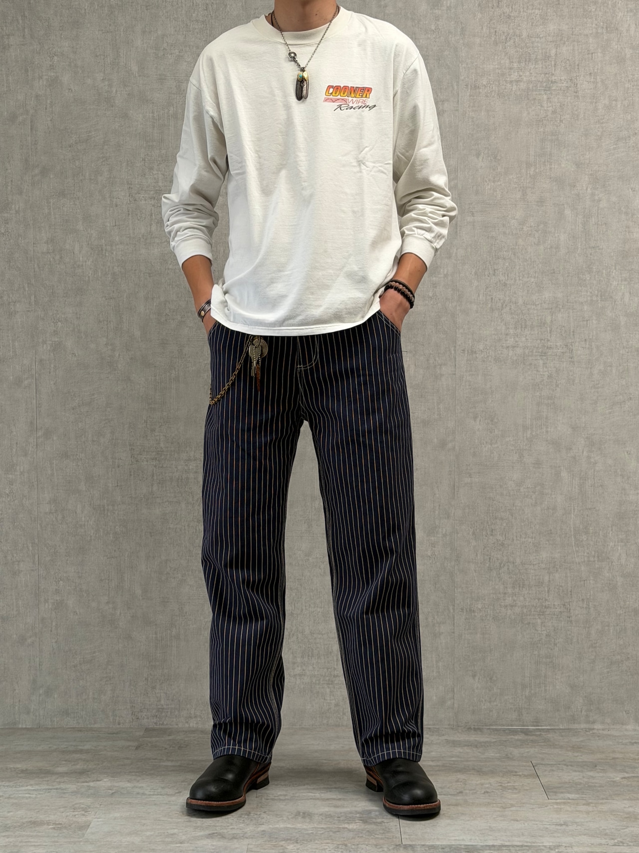 Classic Wabash Stripe Straight Pants