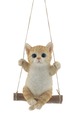 リアルすぎてドキッとするほど本物そっくりなネコの ガーデンオーナメント スウィング 子猫 茶トラ 猫好きな人へのプレゼント オブジェ 置物 エンプレットベール