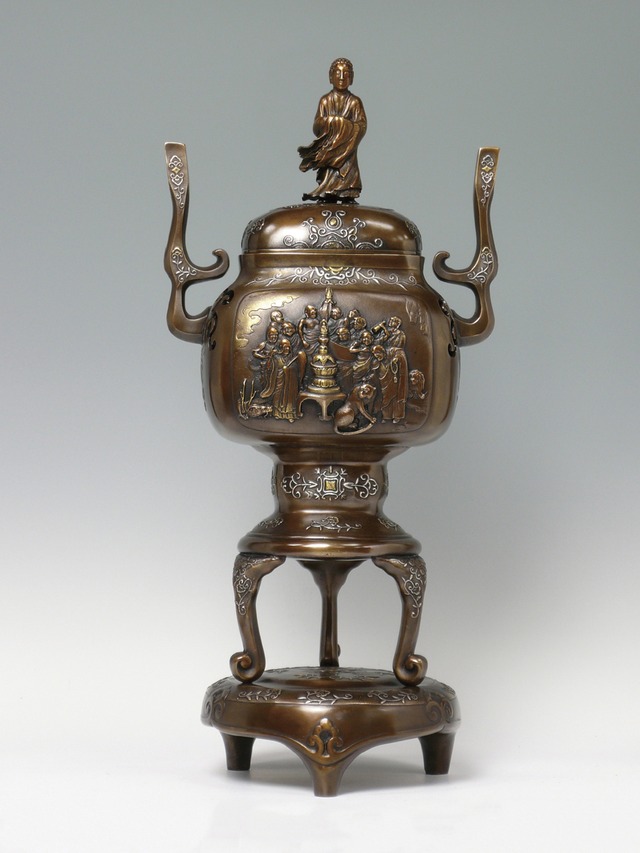 十六羅漢香炉　正晴作