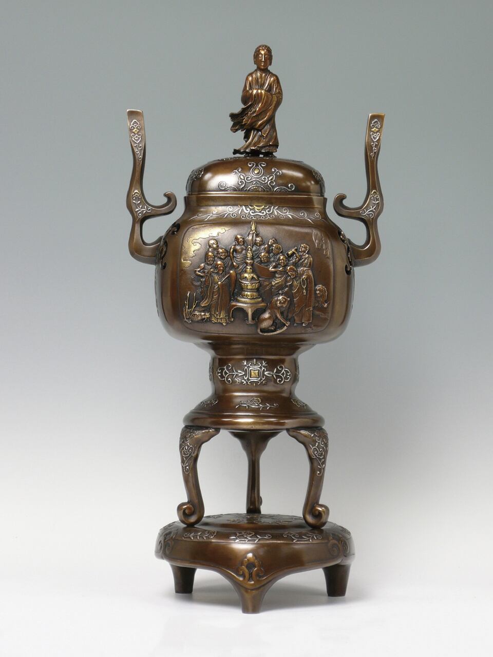 十六羅漢香炉 正晴作