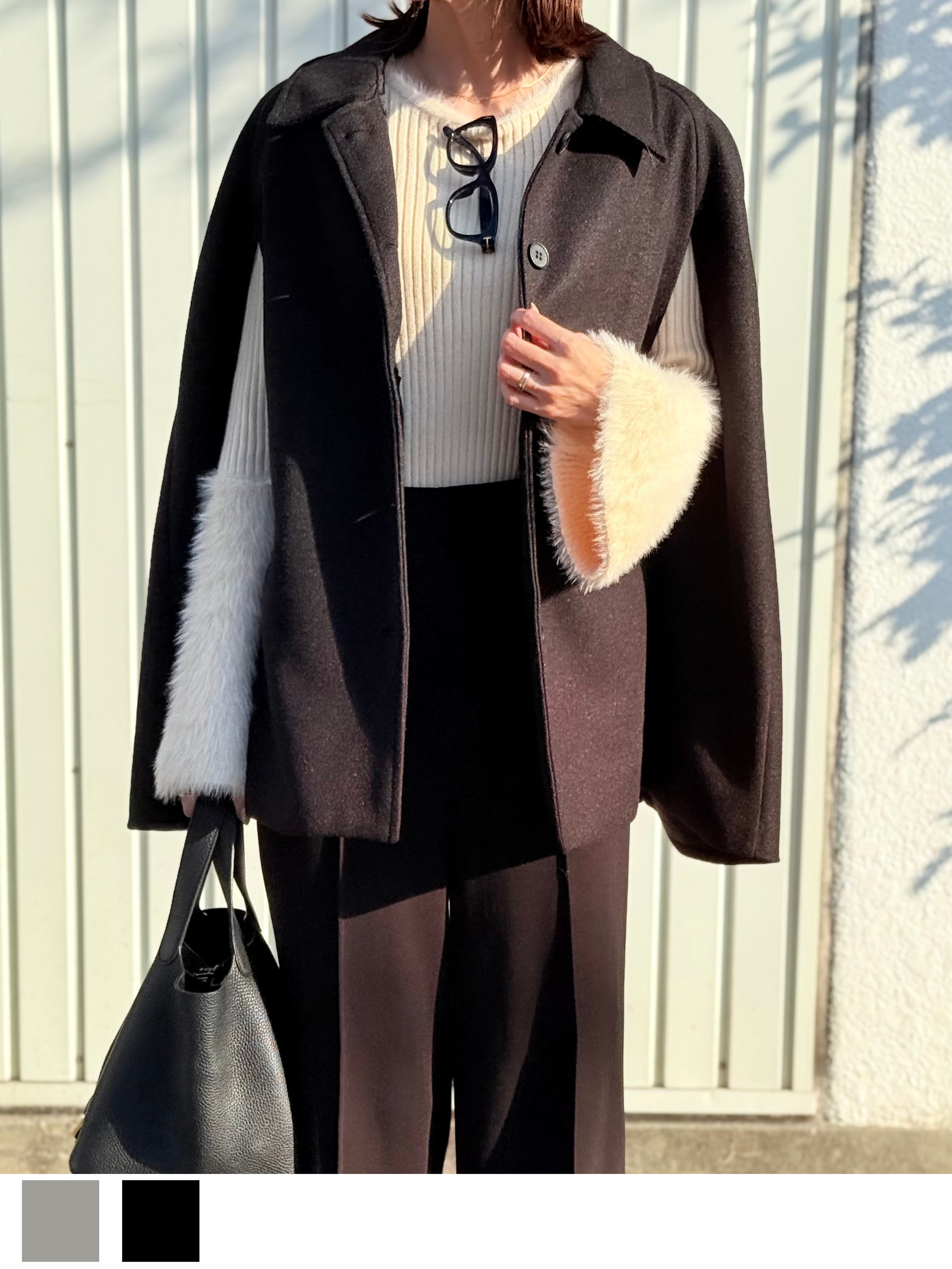 Aラインケープコート