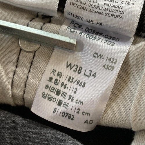 【W38 L34】 usa levi's black リーバイス 569 詳細写真6