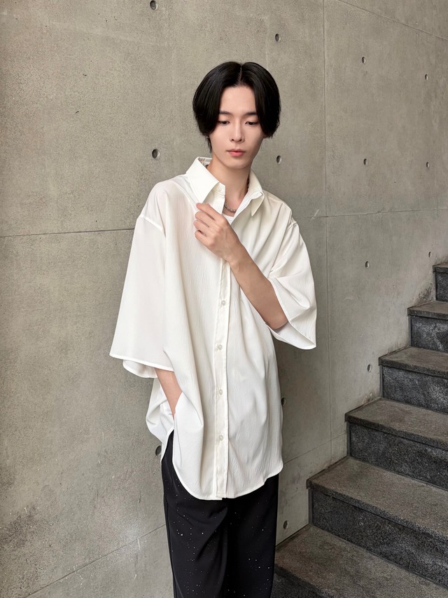 【ALUDE SELECT】ashwood relax shirt（2color）
