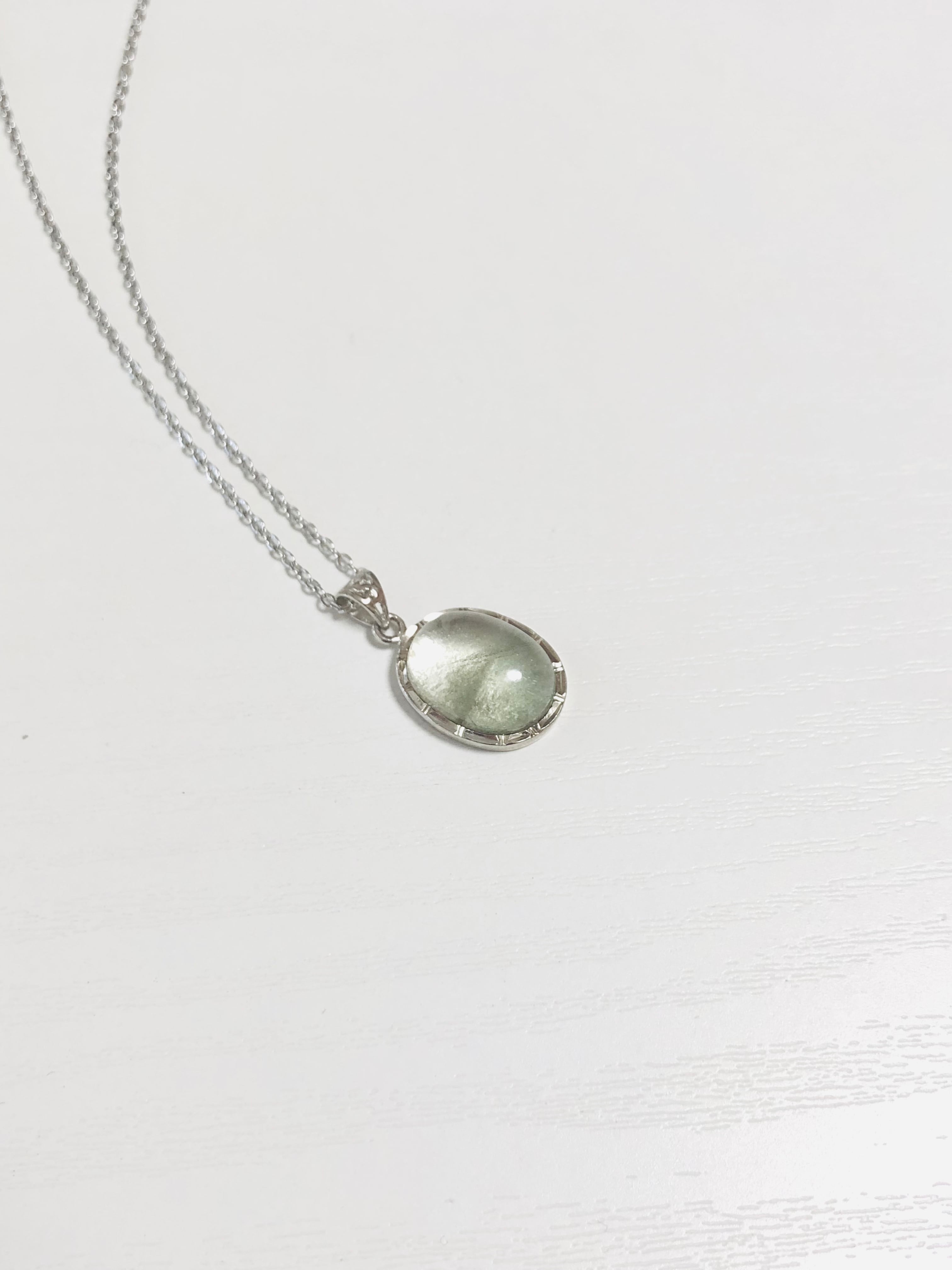 開運の石✴︎ガーデンクオーツのネックレス(グリーン)