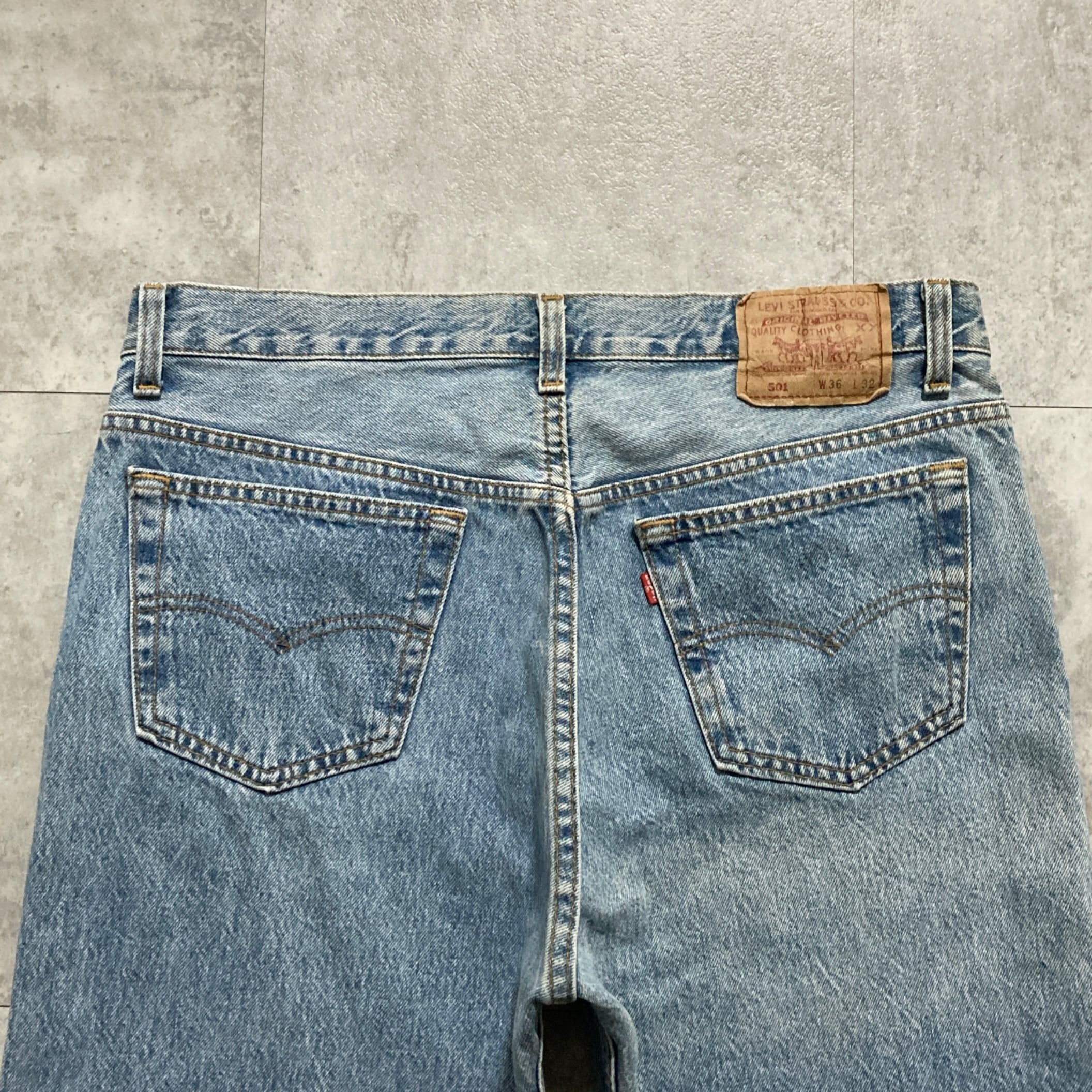 W36 L32】90's US.Levis 501 リーバイス ノックスビル工場(532) ボタン