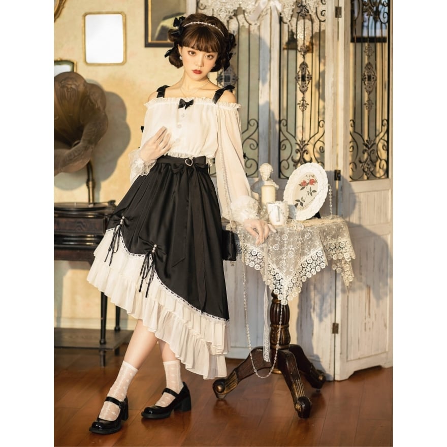 ゴスロリ通販 With U ゴスロリ服 ドレス プリンセス アシンメトリー