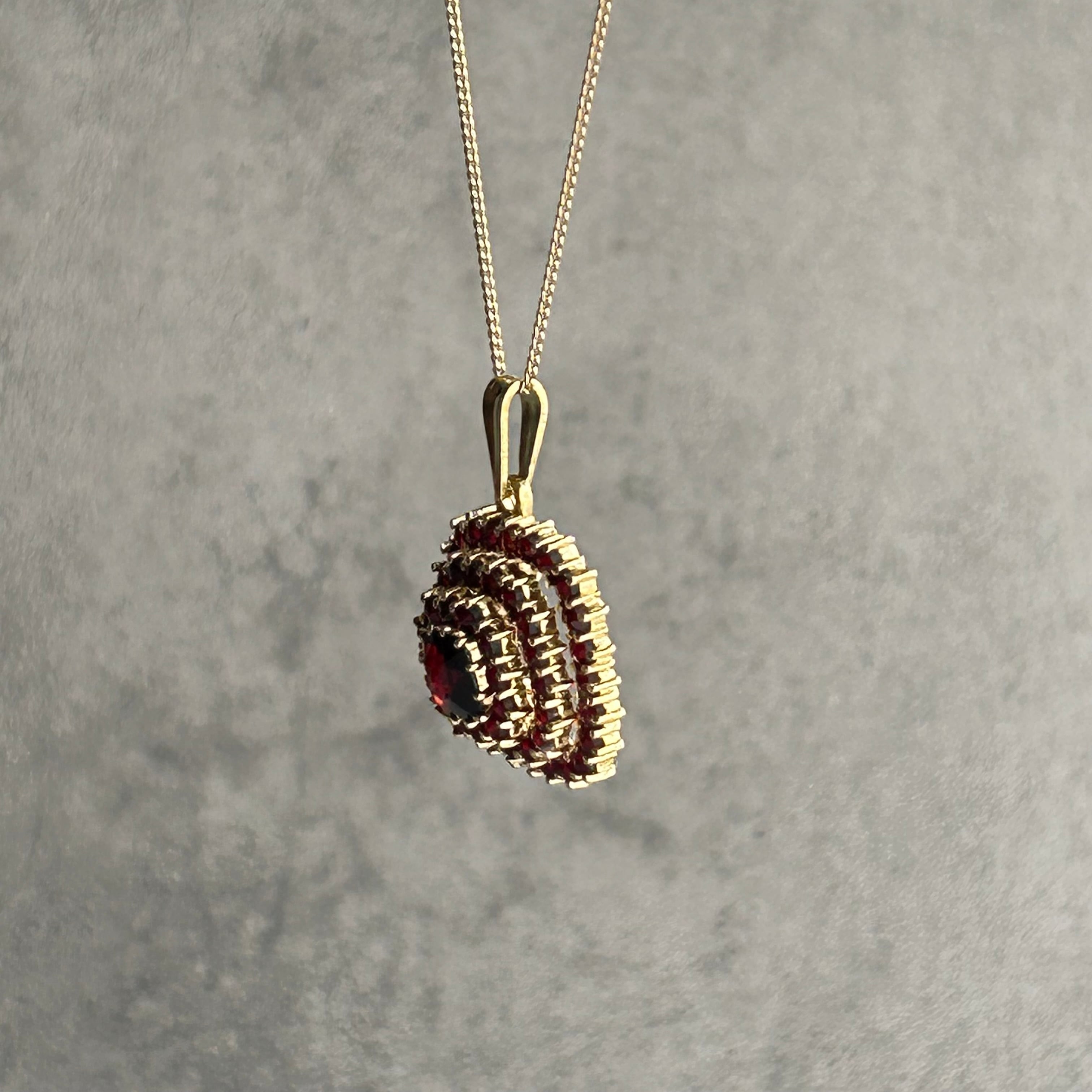 ガーネット】ペンダントトップ（スクエア／G） | ボヘミア吉祥寺