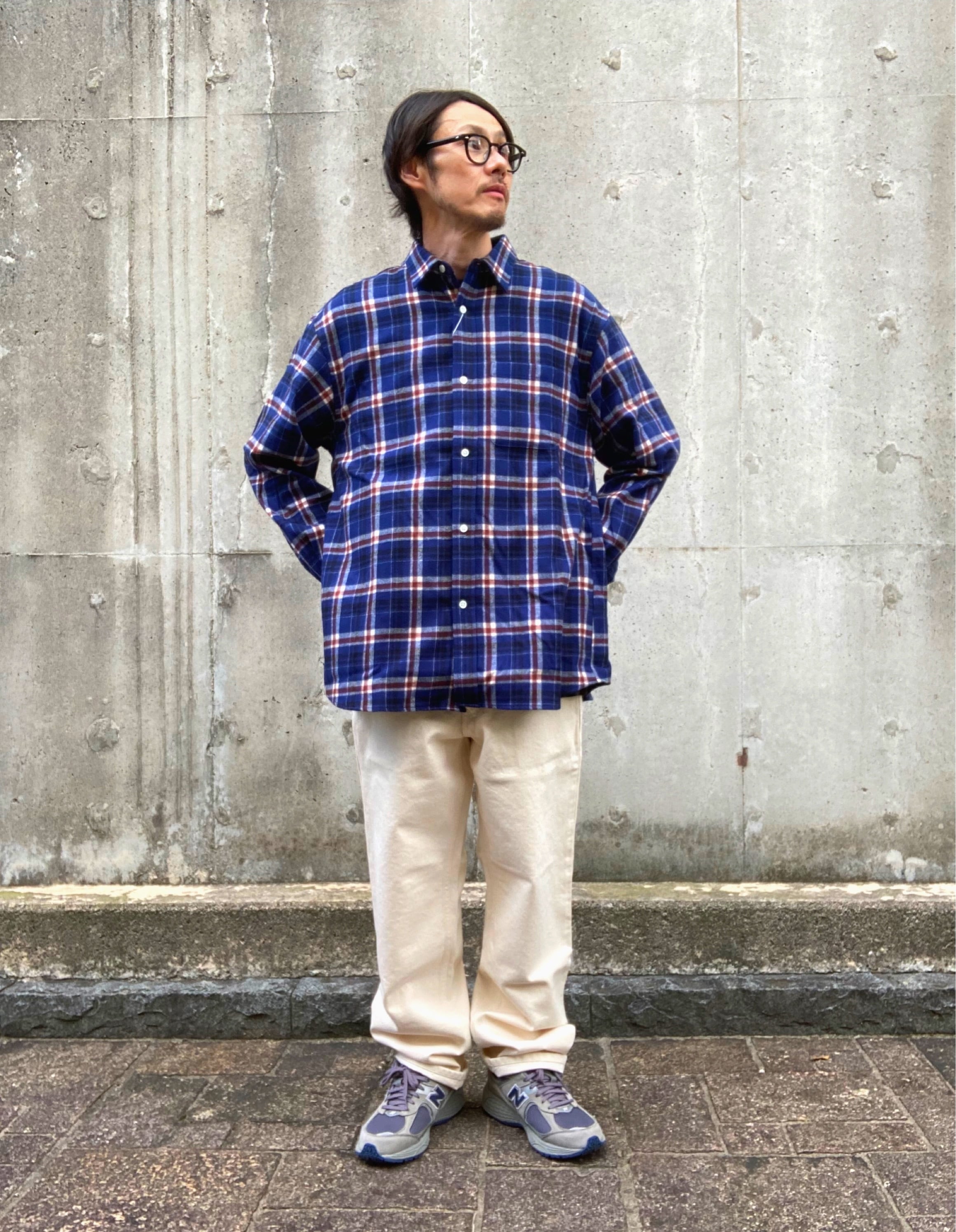 EVCON / REGULAR COLLAR CHECK SHIRTS