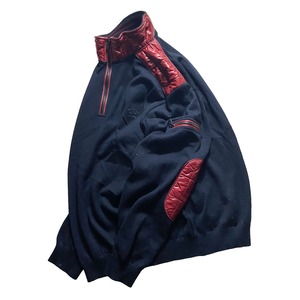 PAUL&SHARK nylon padded half zip sweater
