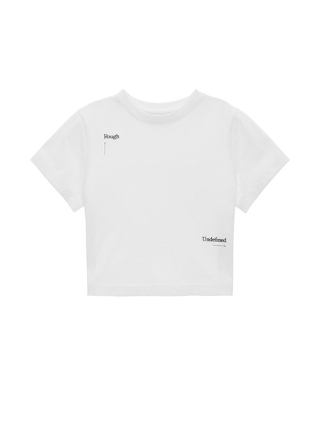 [MATIN KIM] KEYWORD LETTERING CROP TOP IN WHITE