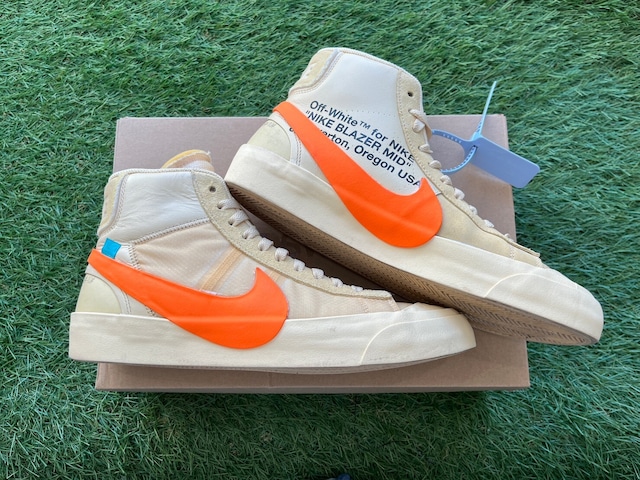 NIKE x OFF-WHITE THE 10 BLAZER MID ALL HALLOW'S EVE AA3832-700 27.5㎝ 61193