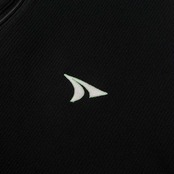 TOURSTAGE ツアーステージ ゴルフ 袖ロゴプリント ハーフジップ ドライ 半袖Tシャツ サイズ M /メンズ/ブラック