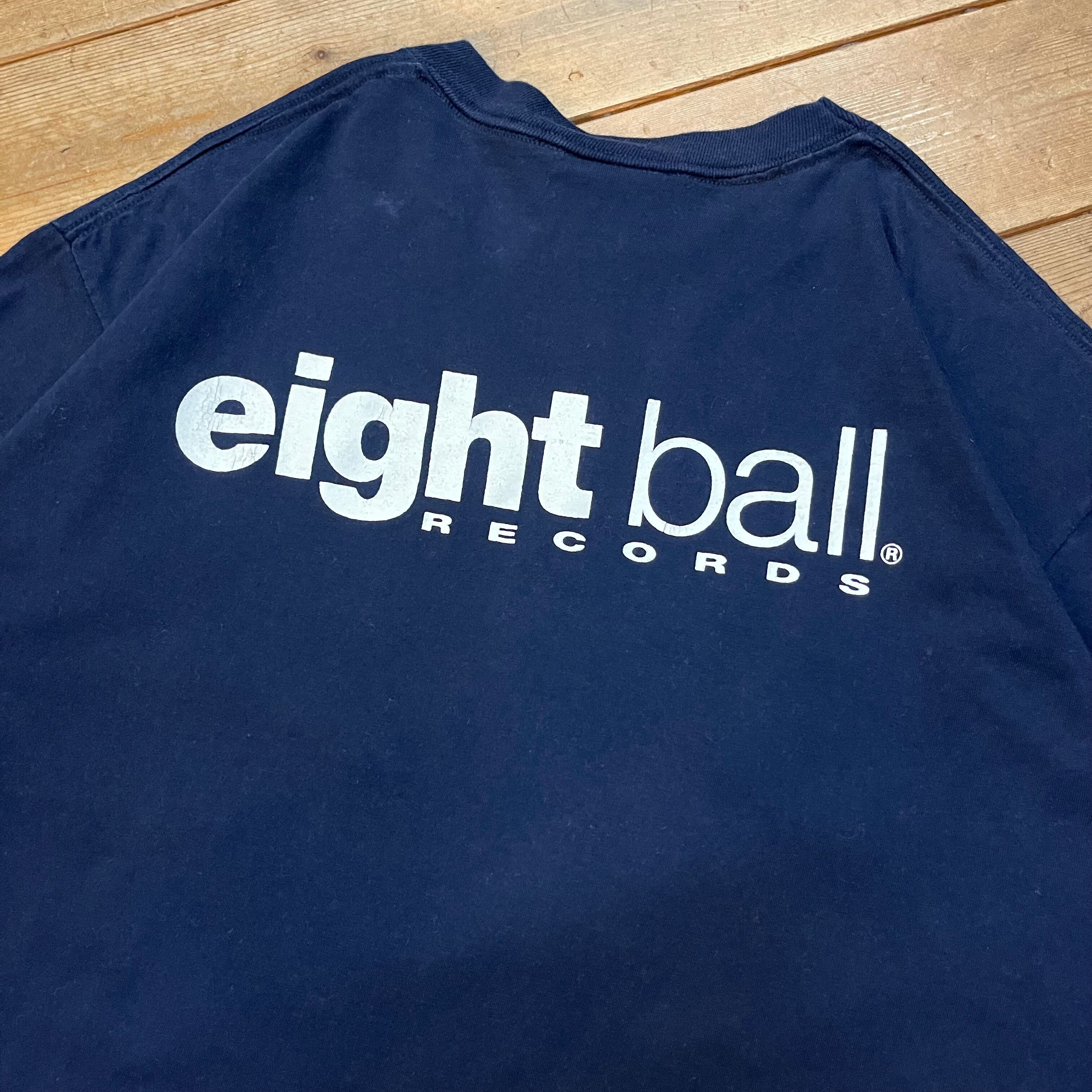 90's EIGHTBALL RECORDS 半袖Tシャツ ネイビー | 古着屋NEVERMIND 90's EIGHTBALL RECORDS 半袖Tシャツ ネイビー | 古着屋NEVERMIND