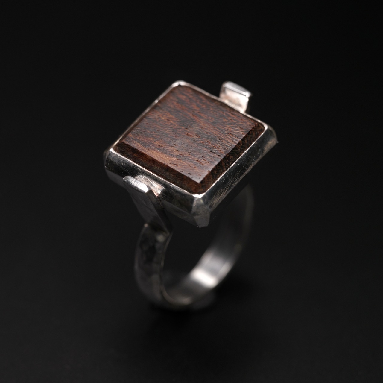 【１点もの】moku スクエアリング ボコーテ #9