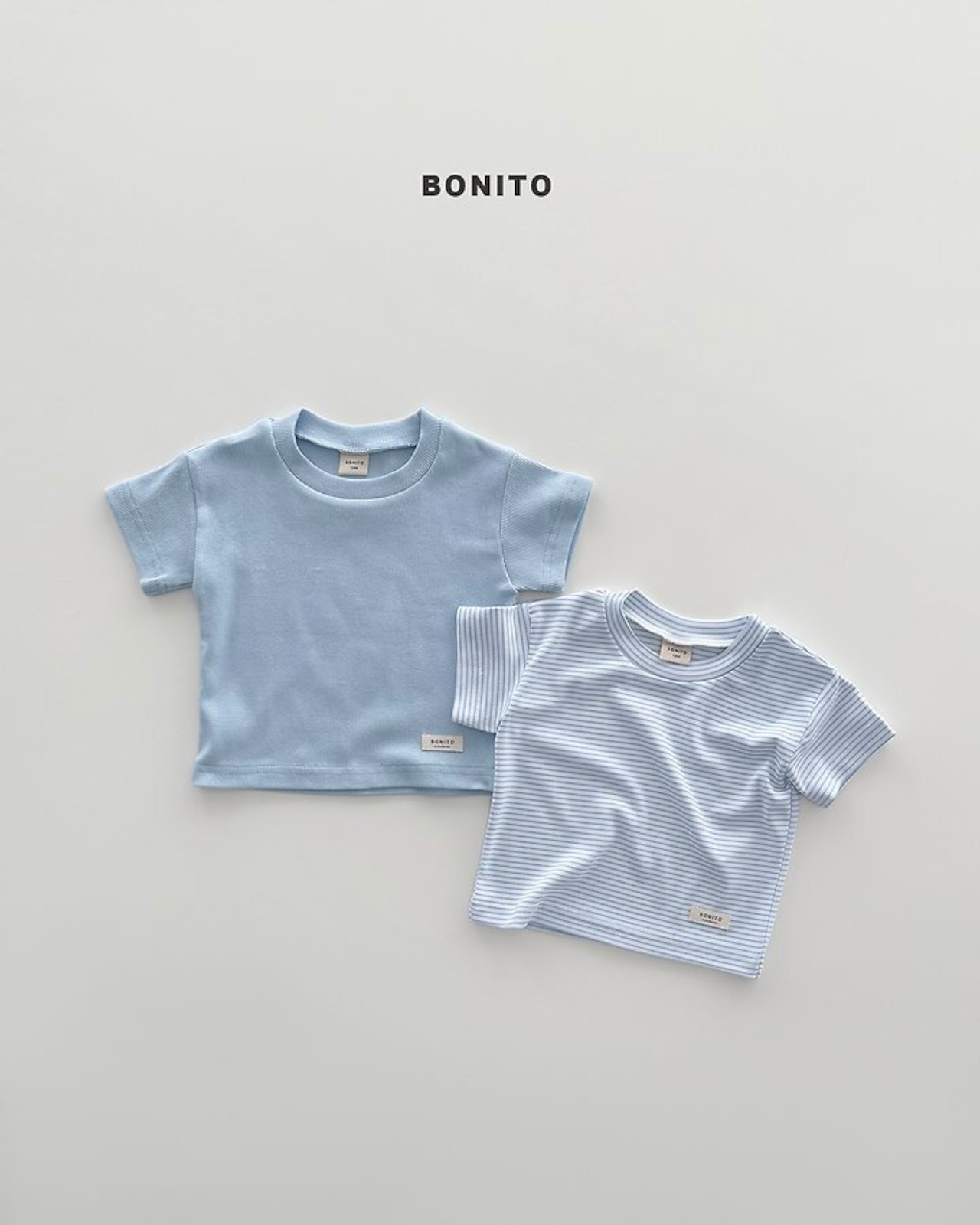 【取寄/韓国直送】Bonito(Baby) 26/SM 1+1リブTシャツセット|夏服|韓国子供服