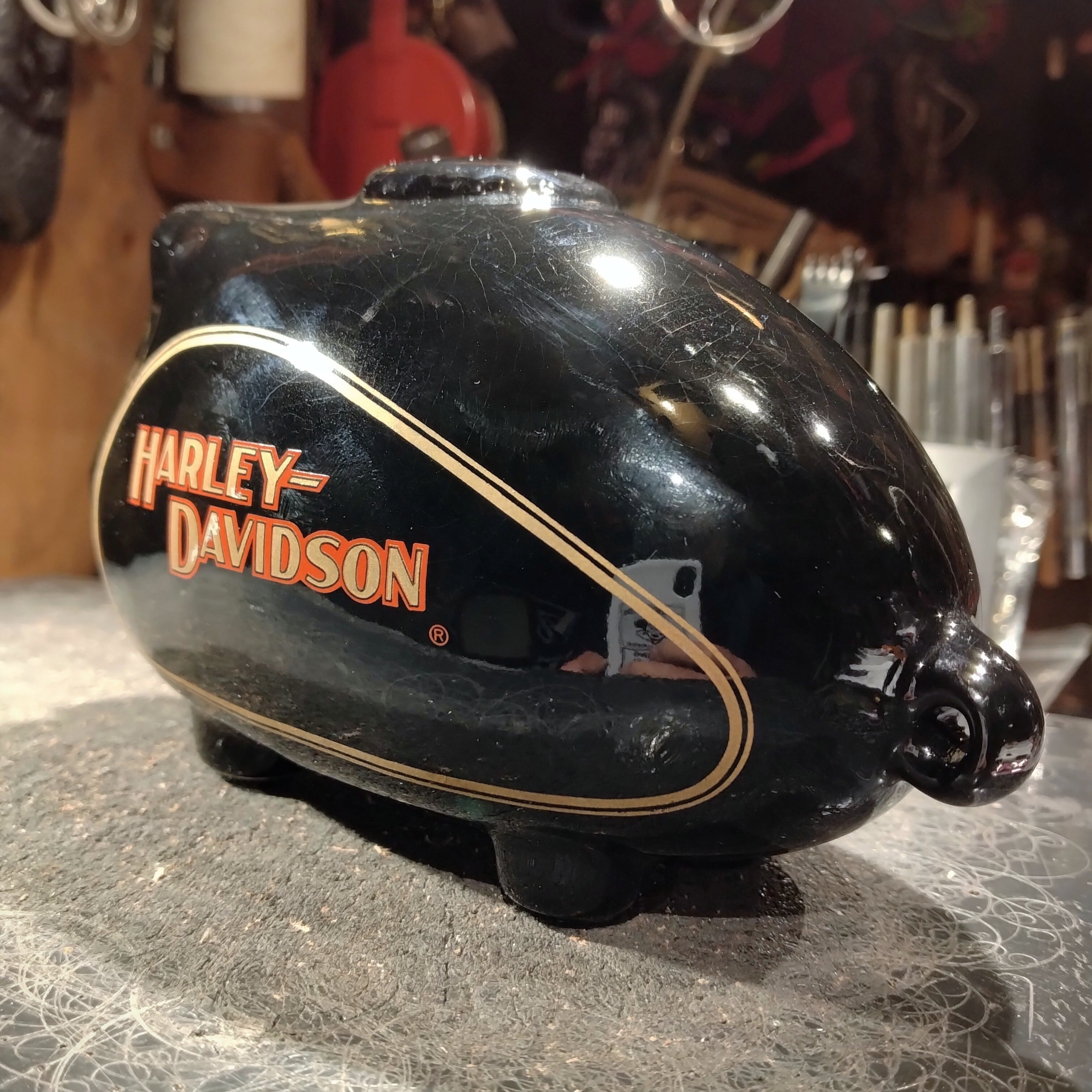 1982 Harley Davidson Hog Bank / 12800yen / H-D ブタ貯金箱