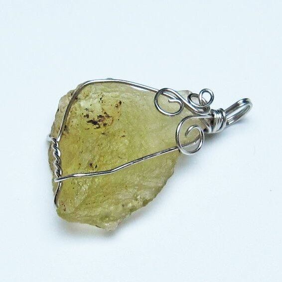 リビアングラス ペンダント 一点物 メール便可 112-13786