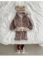 アーバンラビット / URBAN RABBIT / シュークリームフードジャンパー / 韓国子供服 / キッズ / 26winter〖取寄〗*XS~XL*