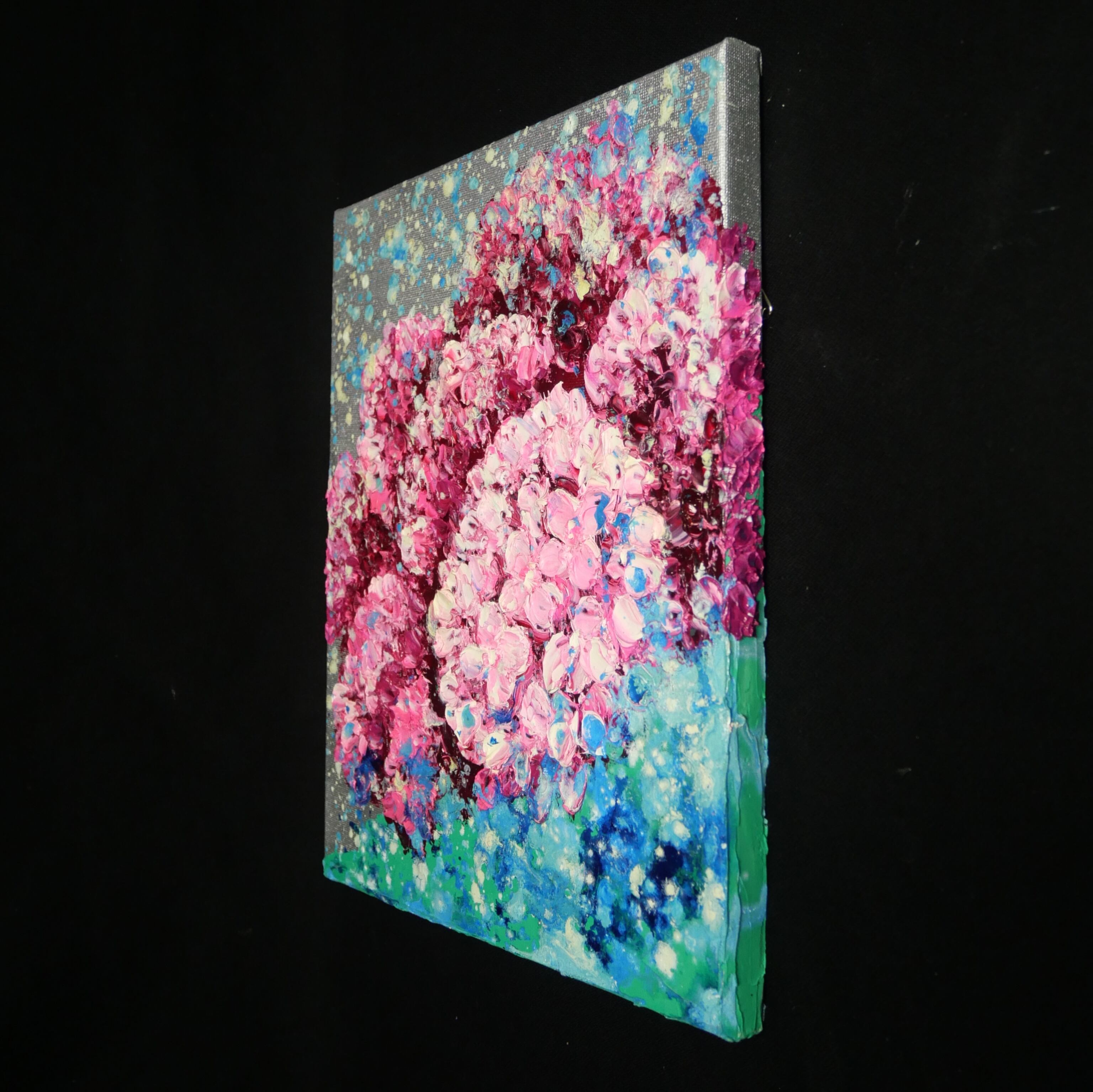 油絵 原画】紫陽花、雨上がりのプレリュード｜絵画 アートパネル