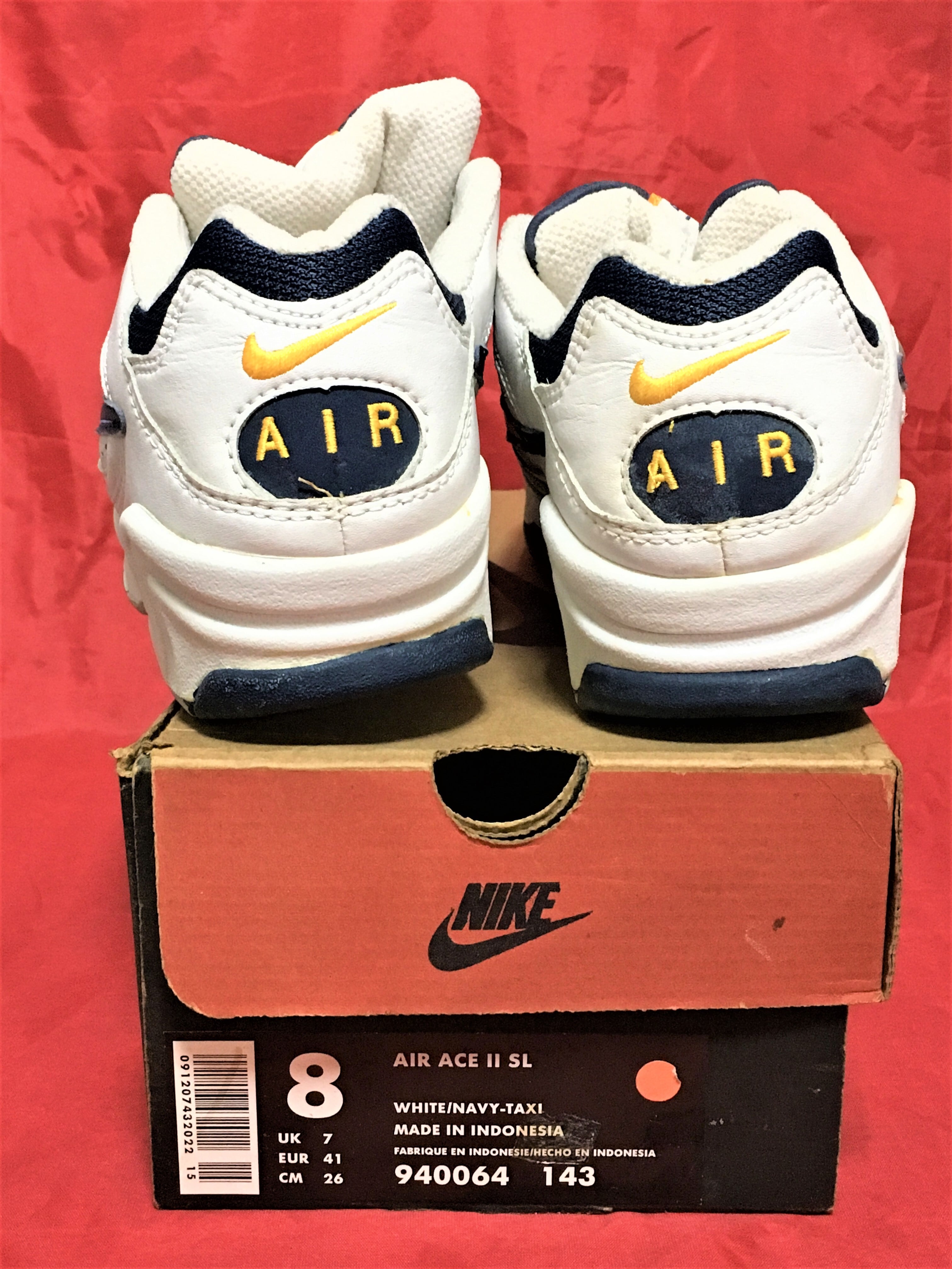 NIKE（ナイキ）AIR ACE Ⅱ SL（エア エース）8 26cm 940064 143 白/紺