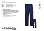 2290-880 GALAXY LIGHT WORK TROUSERS