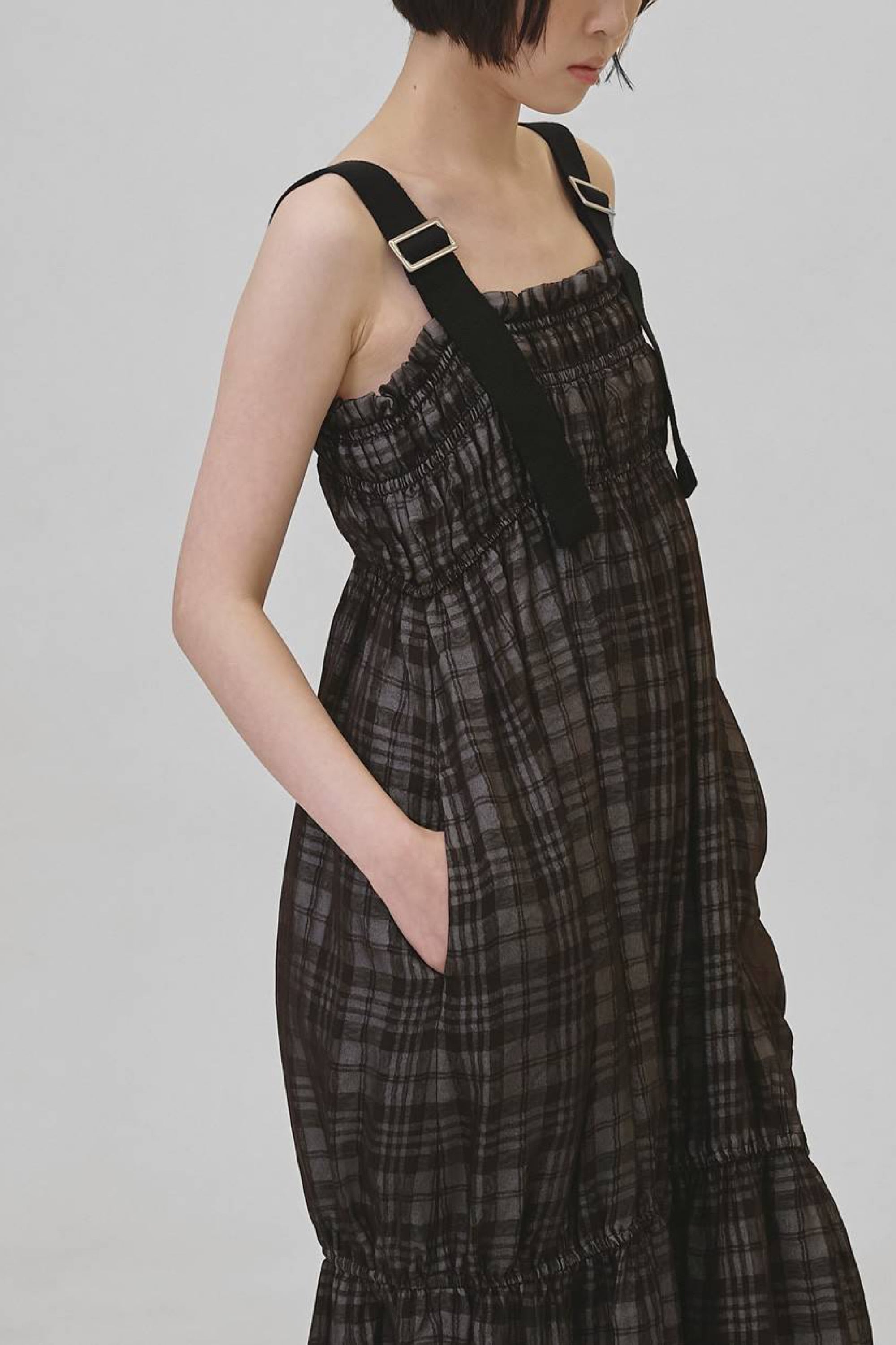 TODAYFUL Check Jacquard Dress チェックジャガードドレス Choco