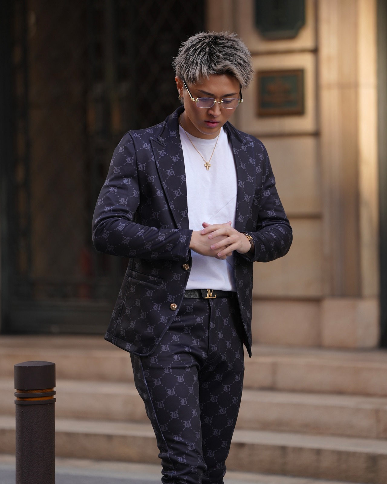 【高級】モノグラムラグジュアリースラックス【BB25031】