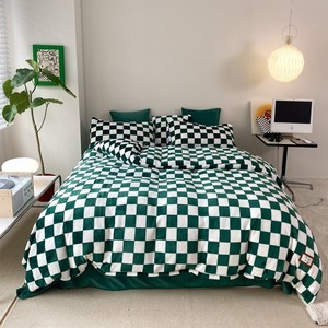 【SHEETSET】秋冬ミニマリズムチェッカーボードベッドカバーセット