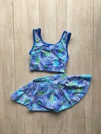 ベビー & キッズ 水着 90cm オーシャンカラー&ステンドグラス柄 セパレート