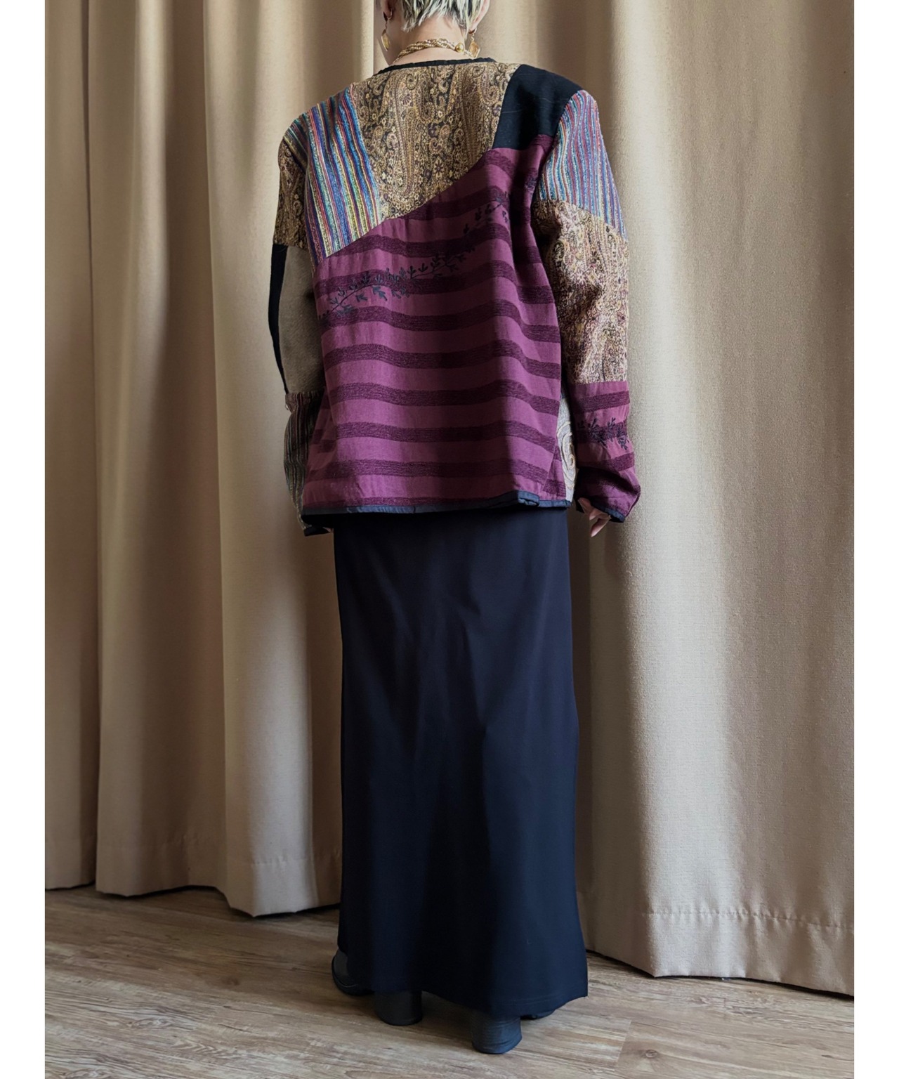 patchwork design import light jacket-4441-11