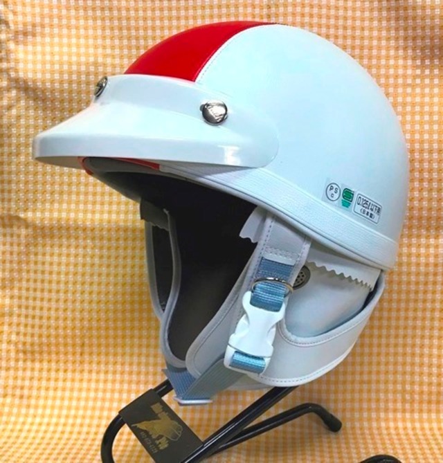 KOTANI MOTORS GRITTER　広島カープ　ハーフヘルメット　PG-1003　ホワイトベース