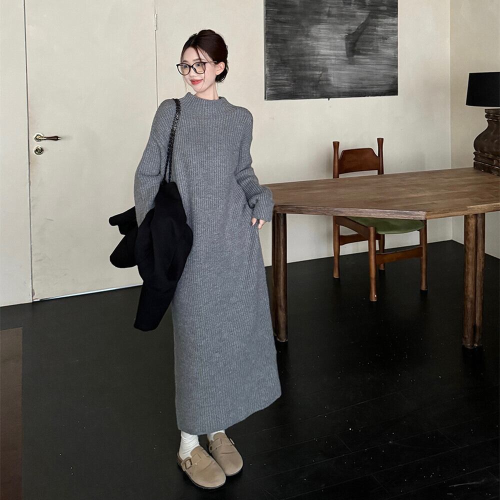 ワンピースBOX 1.2.3セット set】ショートコート×ニットワンピースセット M27378 | nanastyle