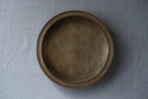リム皿　215mm　鉄媒染