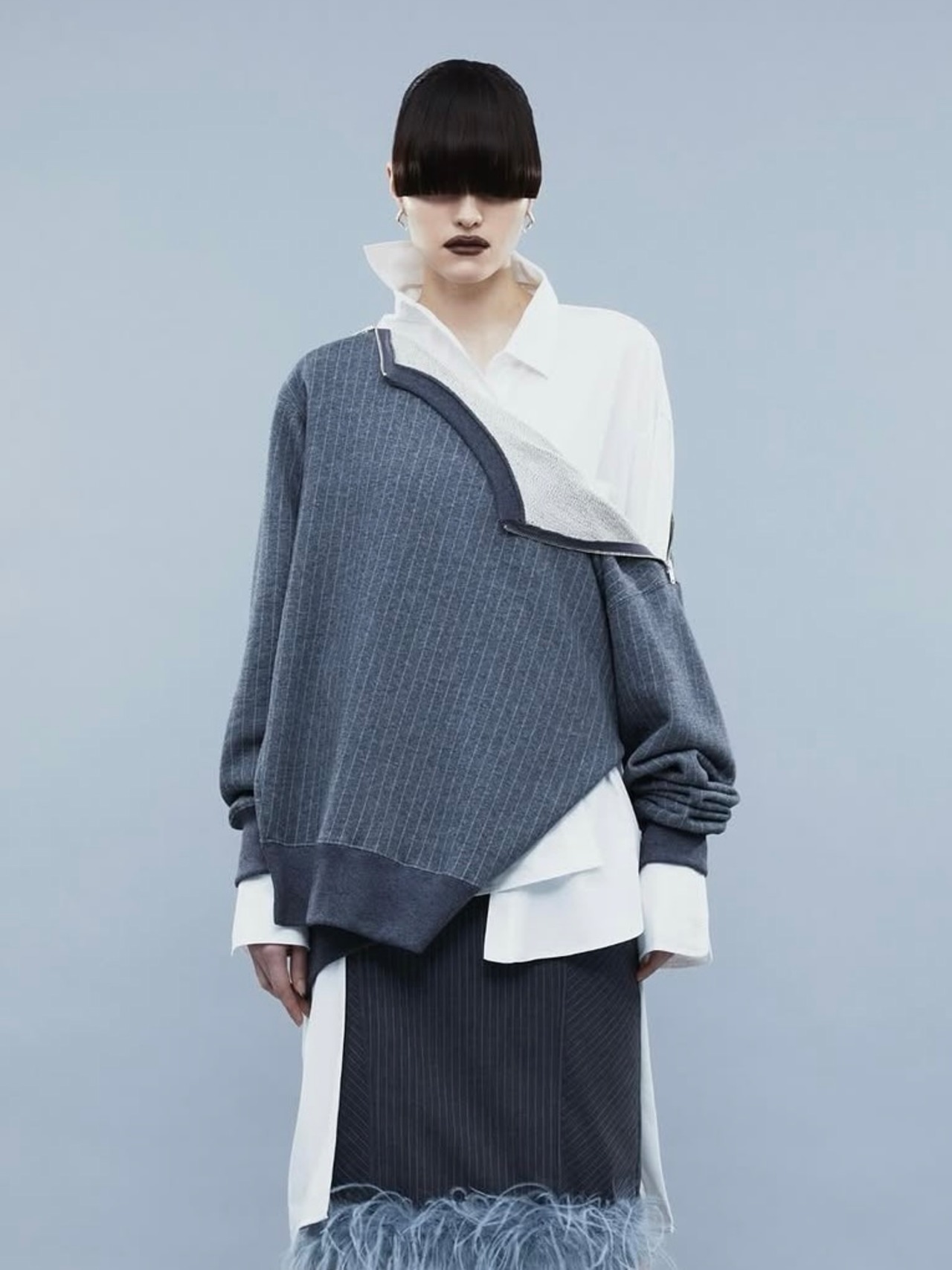 【25AW】POOLDE プールデ / Sinatra Stripe Sweat Top / スウェットトップス - 1