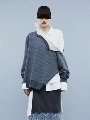 【25AW】POOLDE プールデ / Sinatra Stripe Sweat Top / スウェットトップス