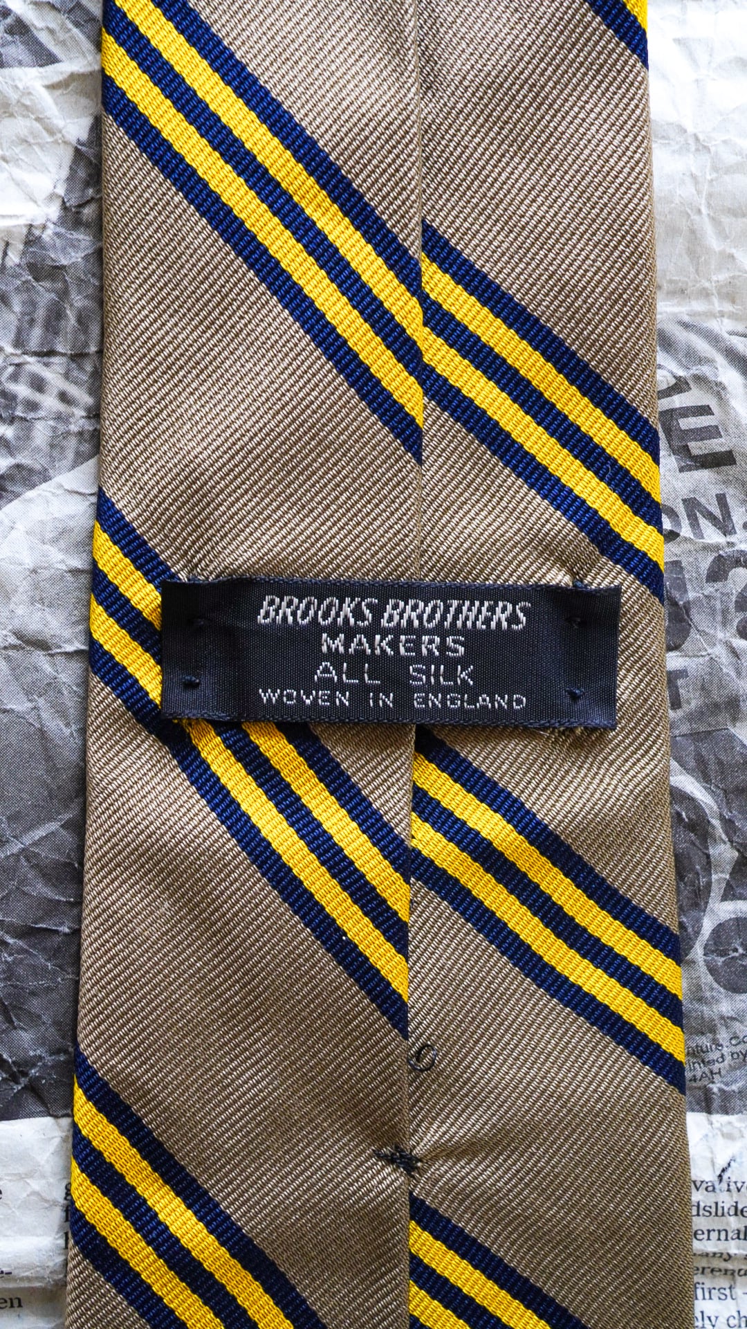1960s】BROOKS BROTHERS ブルックスブラザーズ レップタイ 《黒 1960s】BROOKS BROTHERS ブルックスブラザーズ レップタイ 《黒