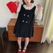 ダブルボタンドットジャンスカ ・78997